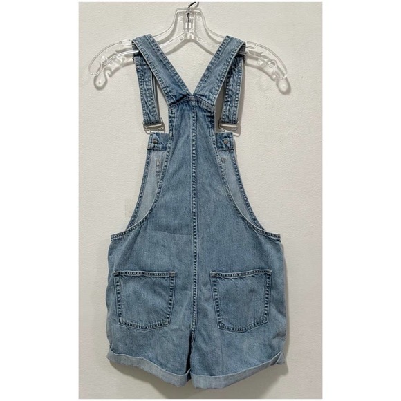 GAP | Women's Light-wash, Cuffed Shortalls (size XS) - Picture 2 of 7